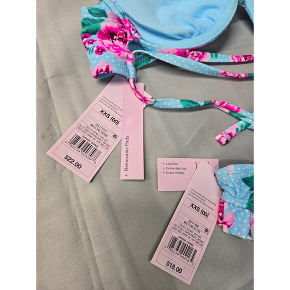 Wild Fable XXS (00) Bikini Floral NWT - Picture 7 of 10